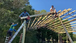 Building a pole barn