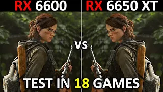 RX 6600 vs RX 6650 XT | Test in 18 Games | 1080p | Which One is Better? 🤔 | 2024