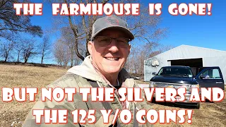 The Farmhouse🏡 is gone, but coins are everywhere. Multiple Silver Coins and over 100-year-old Coins!