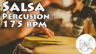 Play along drums - Salsa 175 bpm // Batería Para Tocar - Salsa 175bpm