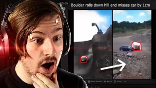 Reacting to the most IMPOSSIBLE things caught on camera EVER!