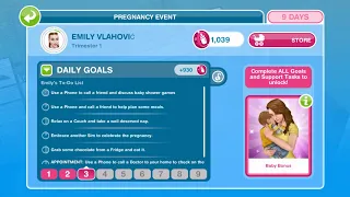 TheSimsFreeplay - Pregnancy event Day 3