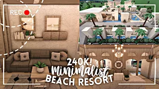 [ roblox bloxburg ] 🥥 no advanced placing modern beach resort - ꒰ build & tour ꒱ - itapixca builds