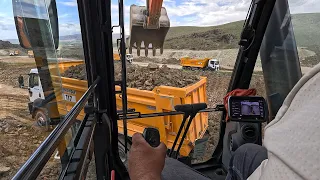 DEVELON Excavator Trucks Loading