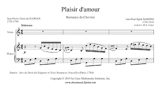 Martini : Plaisir d'amour - Voice (4/6 : Medium-Low, C Major)