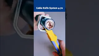 With the #JOKARI Cable Knife System 4-70, stripping particularly thick cables is child's play!