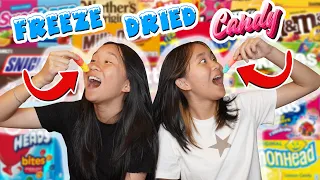 We tier ranked FREEZE DRIED CANDY! | Janet and Kate