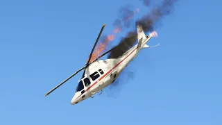 Iranian President Ebrahim Raisi's Helicopter Malfunctioned in the Air and Crashed - GTA 5