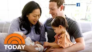 Facebook Founder Mark Zuckerberg And Priscilla Chan Share Family Photo With New Baby | TODAY