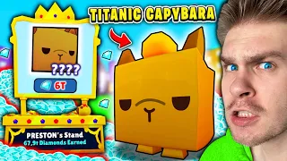 KUPIŁEM ⚠️ *TITANIC CAPYBARA* ✅ od WIDZA 🤑 za 6 TRILIONÓW 💎 (TITANIC PET) 🚫 w PET SIMULATOR X! 😱