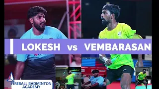 LOKESH vs VEMBARASAN QuaterFinals Men Doubles TN State Ranking Badminton Tournament - Chennai 2022