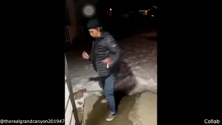 guy running on ice meme