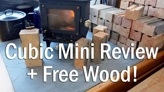 Mini Woodstove One Week Review On A Boat & Free Wood Dunnage To Burn! Cubic Mini