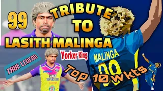 💥LASITH MALINGA | TRIBUTE TO LASITH MALINGA | TOP 10WKTS | KING OF YORKERS