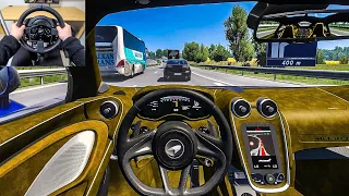 2021 Mclaren GT - Euro Truck Simulator 2 [Steering Wheel Gameplay]
