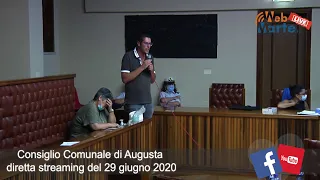 Consiglio Comunale di Augusta - seduta del 29 giugno 2020