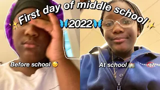 ✨First day of middle school vlog✨’22