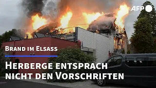 Brand im Elsass: Herberge entsprach nicht den Vorschriften | AFP