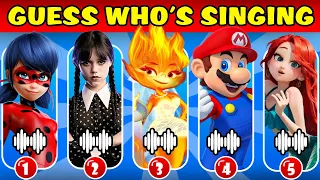 Guess The Character Song |Wednesday, One Piece Netflix, Elemental, Super Mario Bros #1
