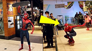 ANDREW GARFIELD SPIDER-MAN TROLLING IN PUBLIC!!!