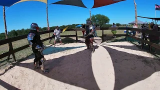 Medieval knights fight with axes in close quarters (wait till the end)