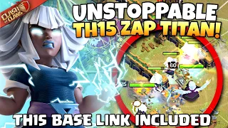 ZAP works perfect with TH15 ELECTRO TITANS! But are Super Bowlers BETTER?! | Clash of Clans