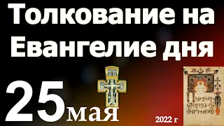 Толкование на Евангелие дня  25 мая 2022 года