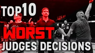 TOP 10 Worst Judge's Decisions in MMA