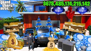 SHINCHAN TOUCH ANYTHING BECOME DIAMOND ll EVERYTHING IS FREE IN GTA5! HackerYatOP