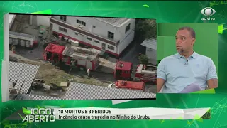 Denilson chora ao falar da tragédia no CT do Flamengo