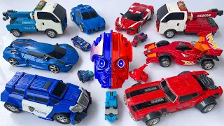 ROBOT ROBOT Blue Red Car TRANSFORMERS: Bumblebee, Train, Crane, Truck, Dinosaur Lego Stopmotion Toys