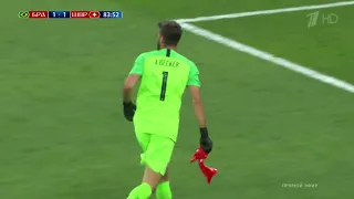 Бразильский вратарь унизил швейцарцев HD / Alisson Becker destroys swiss baloon