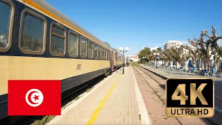 【4K Train View in Tunisia】Local Train from El Jem to Sousse