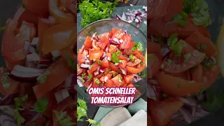 Omis schneller TOMATENSALAT mit Geheimzutat #salatrezept