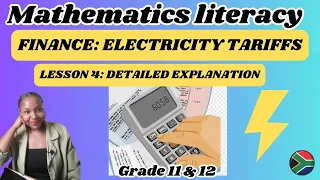 Tariff systems | Electricity tariffs (sliding scale) | Mathematics literacy grade 11 and 12