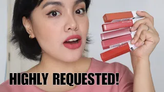 MAYBELLINE SUPERSTAY MATTE INK BROOKLYN BLUSH COLLECTION Review and Lipswatch! | Miss Bea