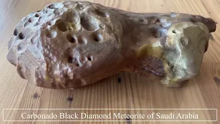 Carbonado black diamond meteorite of Saudi Arabia