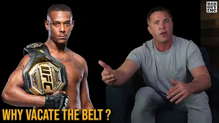 Why did Jamahal Hill vacate his belt?