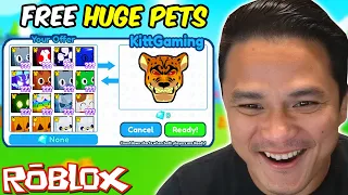 I GAVE @KittGaming HUGE PETS FOR HIS SON - Pet Simulator X - ROBLOX