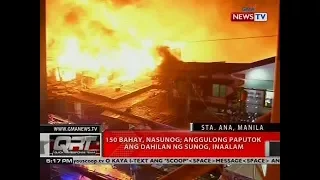 QRT: 150 bahay, nasunog; Anggulong paputok ang dahilan ng sunog, inaalam