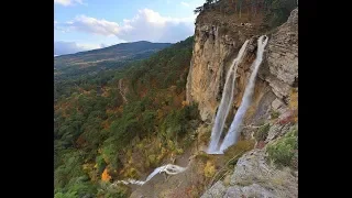 Крым. Ялта. Высохший водопад Учан-Су