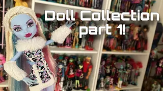 LIZZIE’S HUGE MONSTER HIGH DOLL COLLECTION (part 1) | over 500 dolls! G1, g2 + g3!