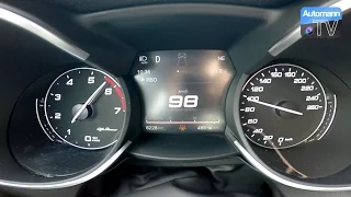 Alfa Romeo Stelvio (280hp) - 0-100 km/h acceleration (60FPS)