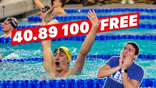 Ryan Hoffer 40.89 100 Freestyle Race & Analysis