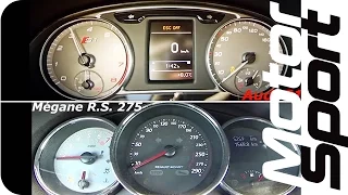 0-245 km/h : Audi S1 vs Megane RS 275 (Motorsport)