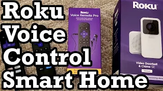 Roku Smart Home Voice Control Light Doorbell Camera Video TV App Hey Alarm System Home Monitoring