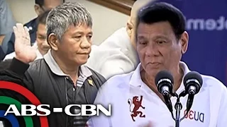 Bandila: Duterte, tikom ang bibig sa pahayag ni Matobato