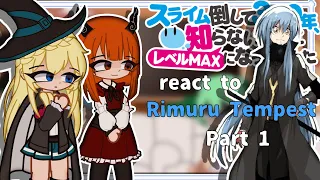 Slime Taoshite 300-nen react to Rimuru Tempest (Part 1/?){gacha react}