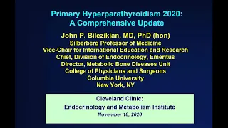 Primary Hyperparathyroidism: Past, Current, and Future