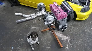 Assembling a 1000Hp Twin Turbo Honda Engine!